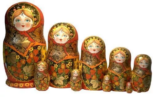 Исторические разновидности матрешек